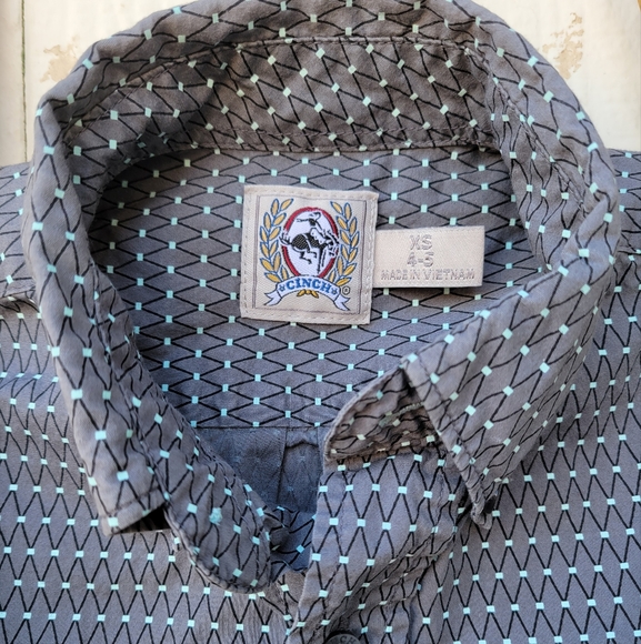 Cinch Grey Western Shirt - Picture 4 of 4